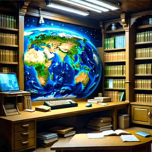 Educational Technology In Research Center With Image, There