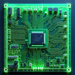 Circuit board with laser scanning