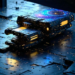 Smartphone with digital artwork