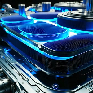 Close-up of cooling system