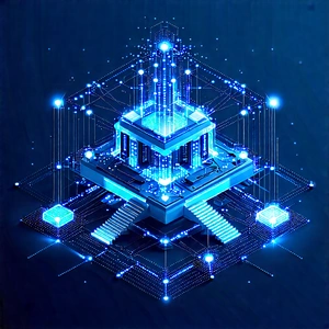 Blockchain Network Visualization With Image, There