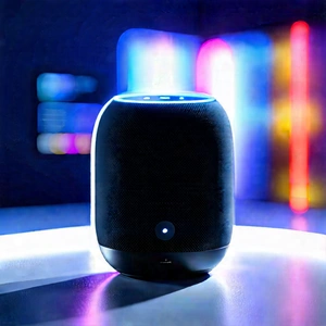 Smart Home Device With User Interface With Black White
