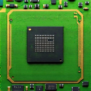 Close-up of microprocessor