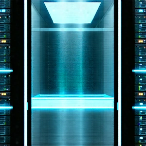 Server rack with holographic projection