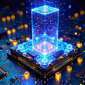 Quantum computer with holographic projection