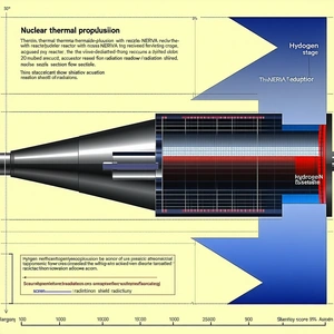 The Image Is A Diagram Showing The Process Of Nuclear Thermal Propulsion