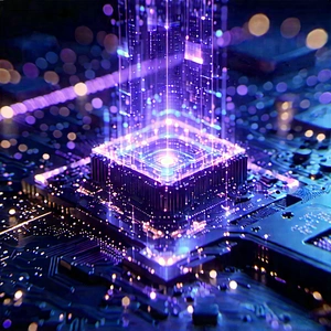 Quantum computer with holographic projection