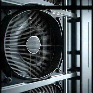 Close-up of cooling system