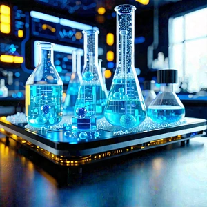 Educational Technology In Modern Laboratory With Image, There