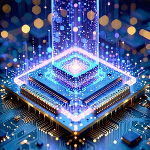 Quantum computer with data streams