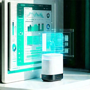 Smart home device with data visualization