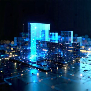 (digital:1.22) Transformation Visualization With Futuristic Cityscape