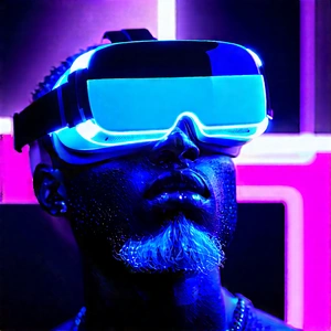 Vr headset with streaming content