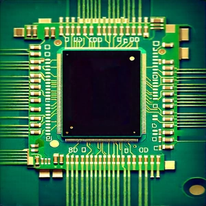 Close-up of microprocessor