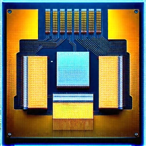 Close-up of microprocessor