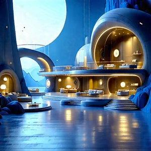 Futuristic Smart Home With Image, There