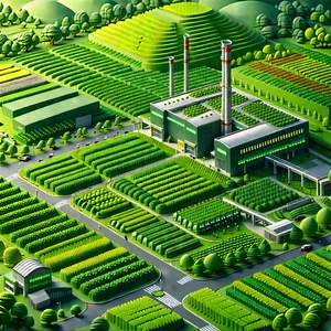 Agricultural technology in manufacturing facility