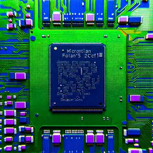 Close-up of microprocessor