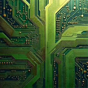 Circuit board with digital particles