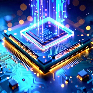 Microchip with holographic projection