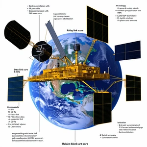 The Image Is A Diagram Of A Spacecraft, Showing Its Various Components And Their Functions
