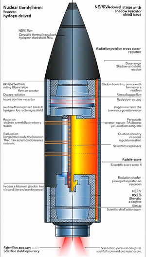 The Image Is A Diagram Of A Rocket Engine, Showing The Various Components And Their Functions