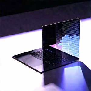 Laptop With Holographic Display With Laptop Computer