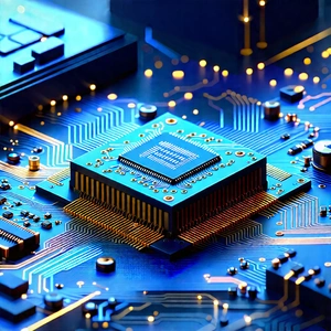 Close-up of electronic circuit