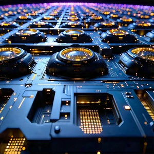 Close-up of sensor array