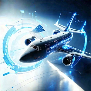 Aerospace technology in tech office
