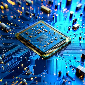 Circuit board with digital particles