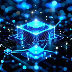 Blockchain Network Visualization With Image, There