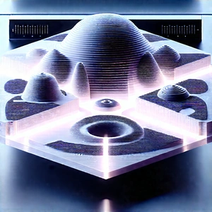 Futuristic Research Laboratory With Model Dome