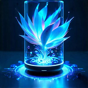 Smart home device with holographic display
