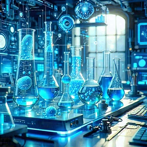 Educational Technology In Modern Laboratory With Laboratory Setting