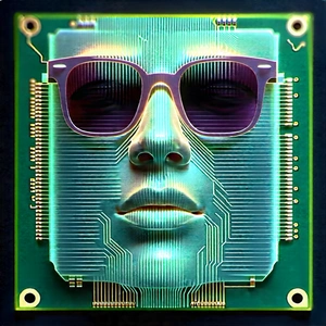 Microchip with laser scanning