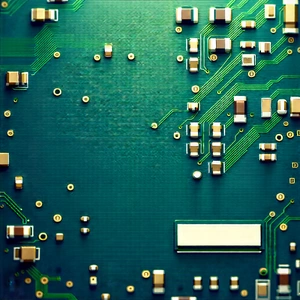 Close-up of electronic circuit