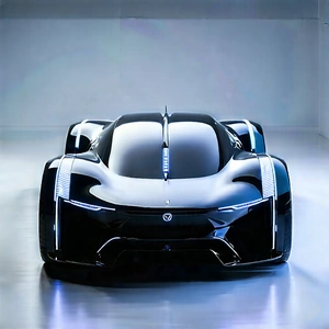 Innovative Electric Vehicle Design With Sleek Black