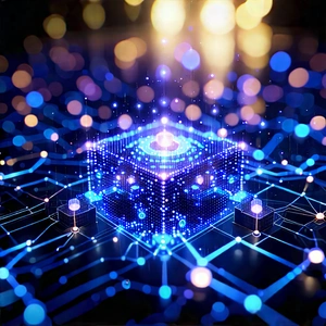 Blockchain Network Visualization With Image, There