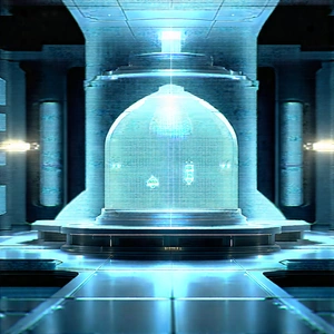 (futuristic:1.48) Research Laboratory With Image, There