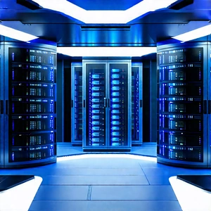 Futuristic Server Room With Image, There