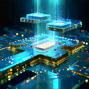 Quantum computer with data streams