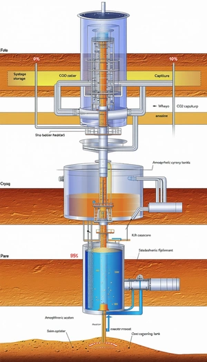 A Large Industrial Machine With A Blue Cylinder At The Bottom