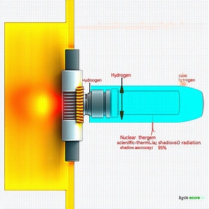 A Blue Object Is Shown In A Diagram, With A Yellow Line Going Through It