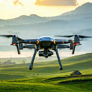 Drone With Digital Artwork With Image, Large