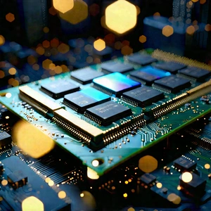 Close-up of memory module