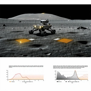 A Small Robotic Vehicle, Possibly A Rover, Driving Across A Rocky Surface