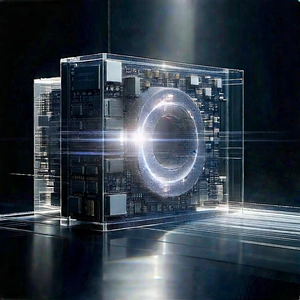 Quantum computer with laser scanning
