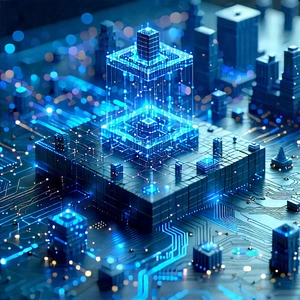 Blockchain Network Visualization With Image, There