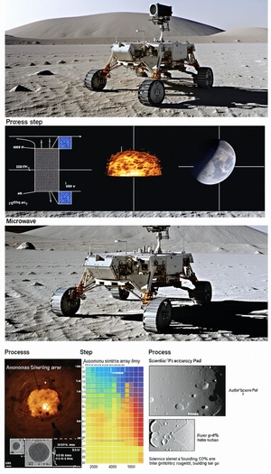 The Image Is A Diagram Showing The Process Of A Spacecraft's Landing On A Planet